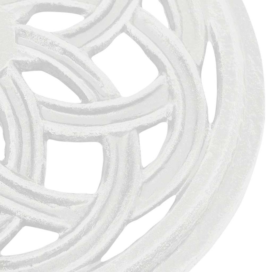 Base de sombrilla de hierro fundido blanco 44x44x31