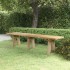 Banco de jardín madera maciza de pino impregnada 160