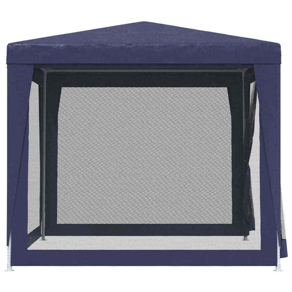 Carpa para fiestas con 4 paredes de malla HDPE azul 2,5x2,5
