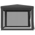 Carpa para fiestas 4 paredes de malla HDPE gris antracita 3x3