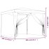 Carpa para fiestas 4 paredes de malla HDPE gris antracita 3x3