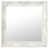 Espejo de pared estilo barroco blanco 60x60