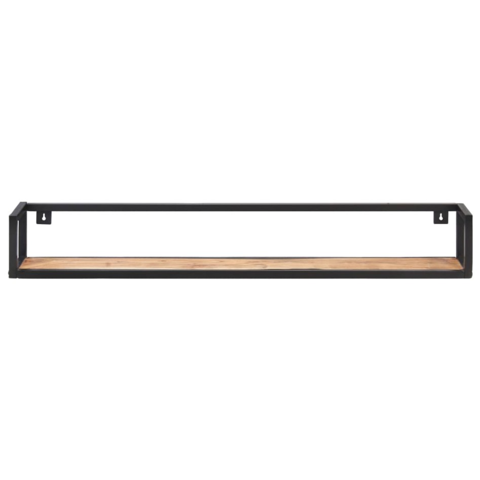 Estantes de pared 2 unidades 120 cm madera maciza