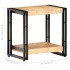 Mesa auxiliar de madera de mango rugosa 40x30x40