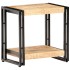 Mesa auxiliar de madera de mango rugosa 40x30x40