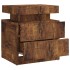 Mesita de noche madera de ingeniería roble ahumado 45x35x52