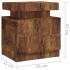 Mesita de noche madera de ingeniería roble ahumado 45x35x52
