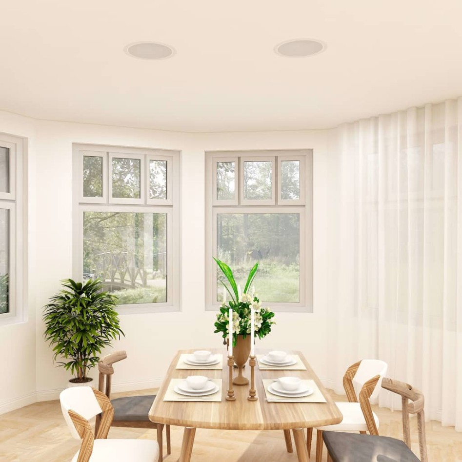 Altavoces empotrables de pared y techo con tweeter 2 uds 360