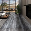 Lamas para suelo autoadhesivas PVC gris brillante 5,21 m² 2 mm
