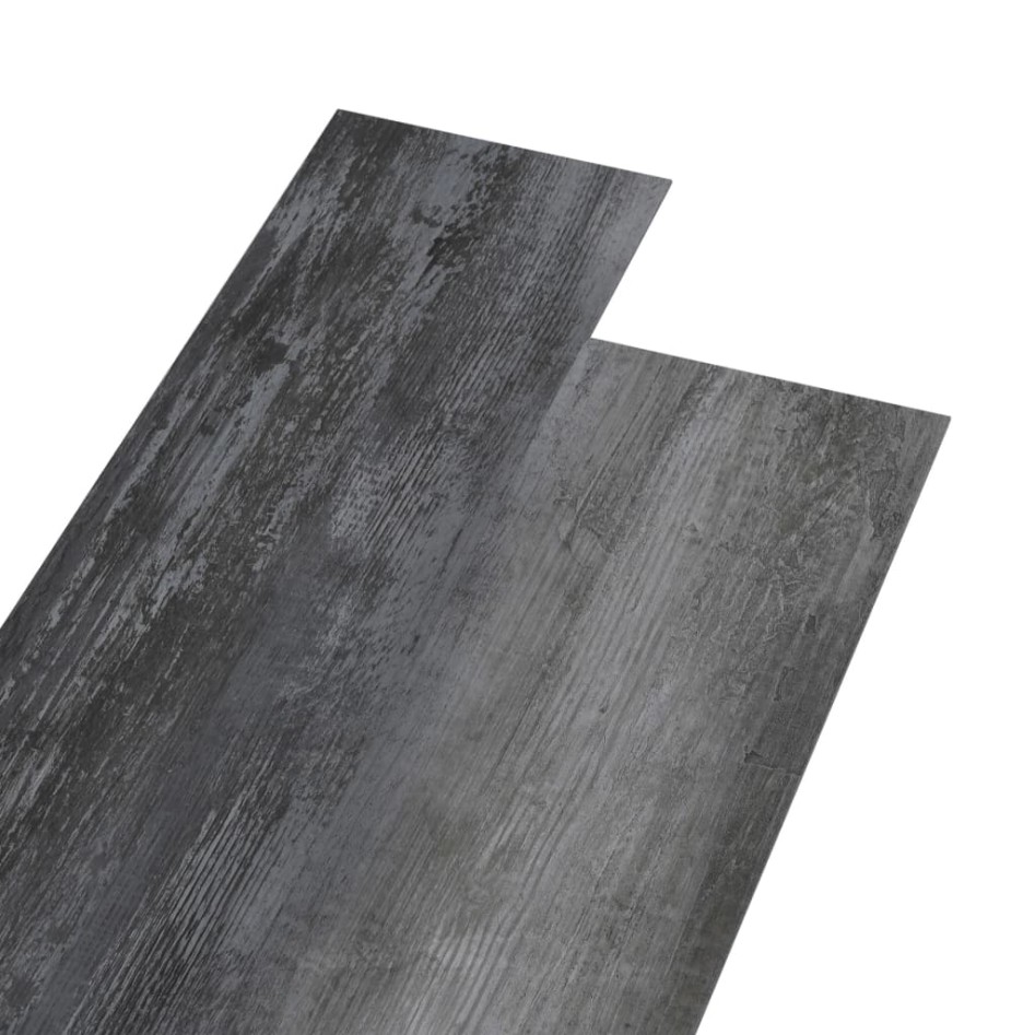 Lamas para suelo autoadhesivas PVC gris brillante 5,21 m² 2
