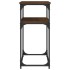 Mesa consola madera de ingeniería marrón roble 100x35,5x75
