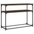 Mesa consola madera de ingeniería marrón roble 100x35,5x75