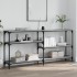 Mesa consola madera de ingeniería gris Sonoma 160x29x75
