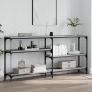 Mesa consola madera de ingeniería gris Sonoma 160x29x75 cm