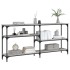 Mesa consola madera de ingeniería gris Sonoma 160x29x75