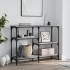 Mesa consola madera de ingeniería gris Sonoma 102x29x75