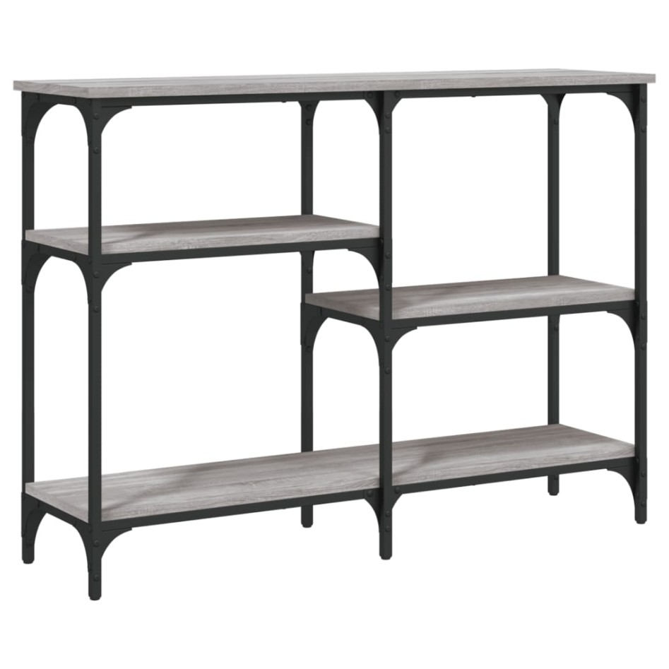 Mesa consola madera de ingeniería gris Sonoma 102x29x75