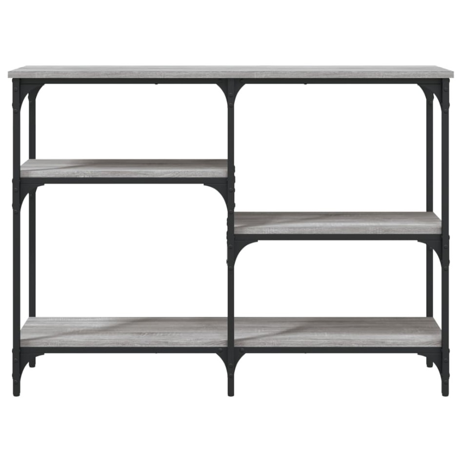 Mesa consola madera de ingeniería gris Sonoma 102x29x75
