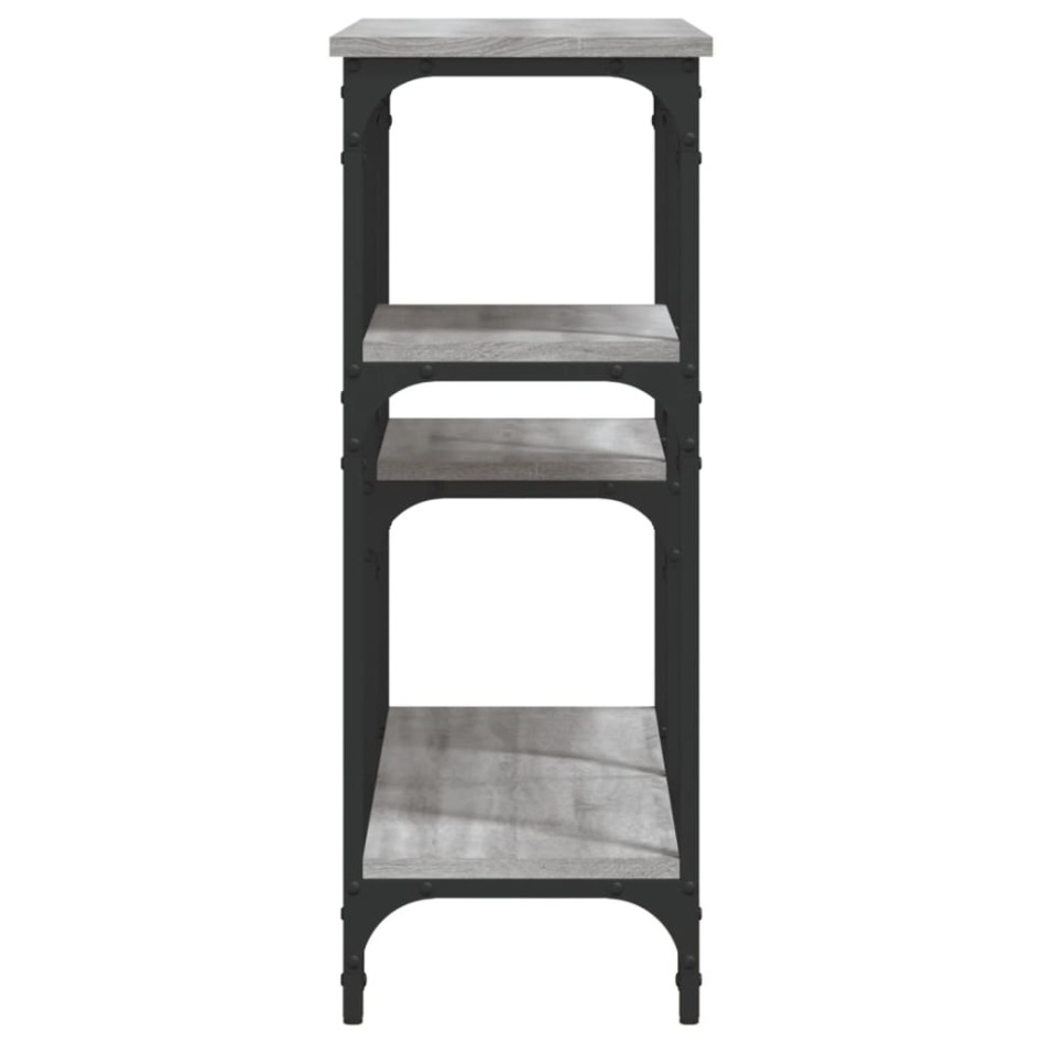 Mesa consola madera de ingeniería gris Sonoma 102x29x75