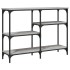 Mesa consola madera de ingeniería gris Sonoma 102x29x75