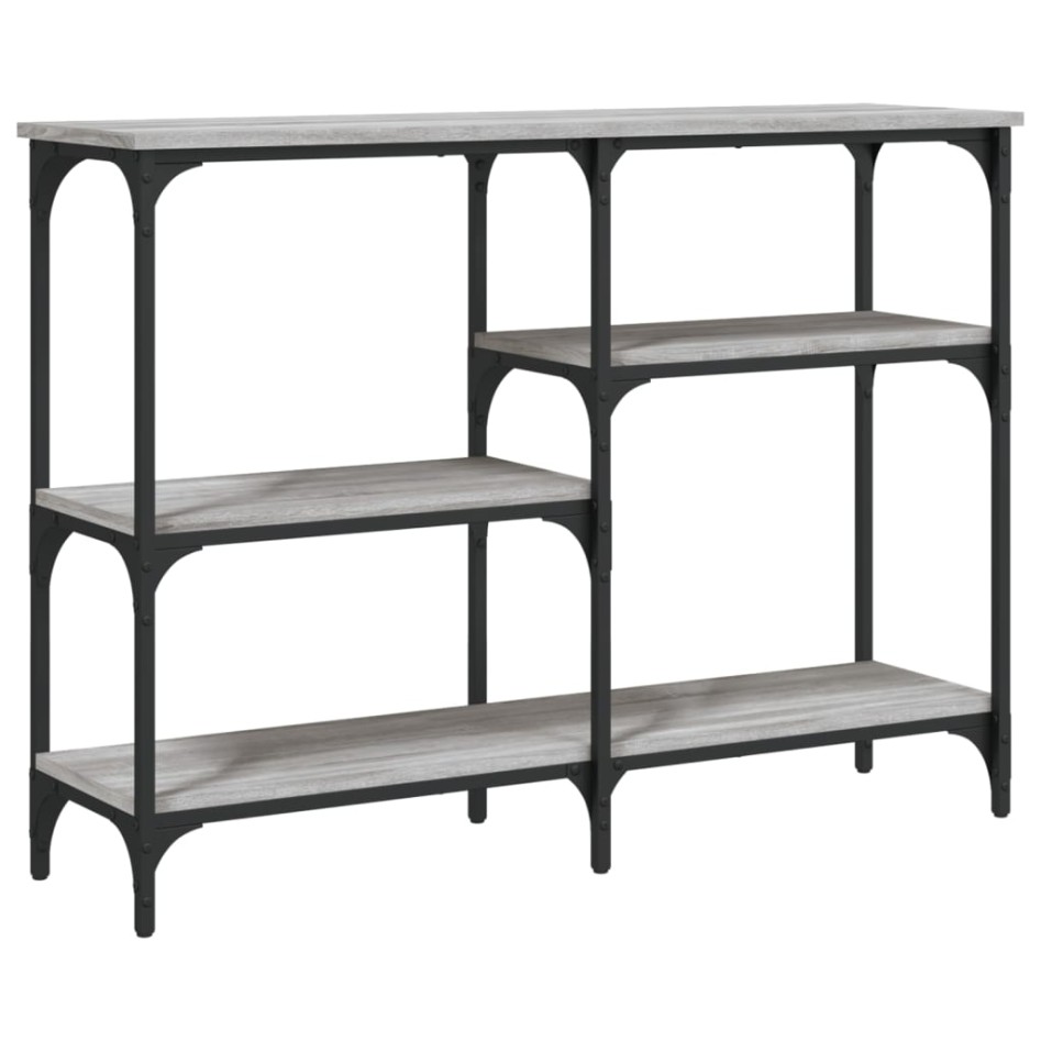 Mesa consola madera de ingeniería gris Sonoma 102x29x75