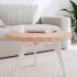 Tablero redondo de madera maciza de haya Ø70x4