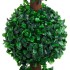 Planta de boj artificial forma de bola con maceta verde 90