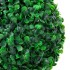 Planta de boj artificial forma de bola con maceta verde 90