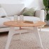 Tablero redondo de madera maciza de haya