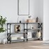 Mesa consola madera de ingeniería gris Sonoma 150x29x76,5