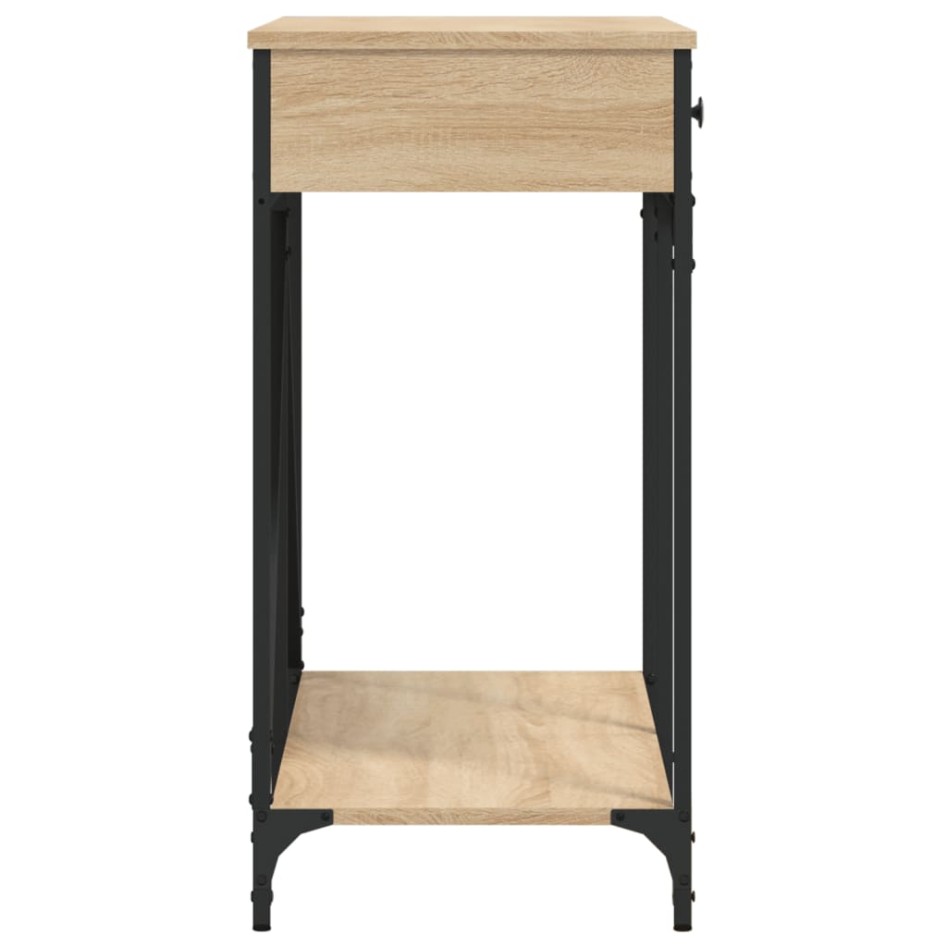 Mesa consola madera de ingeniería roble Sonoma 100x39x78,5
