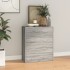 Aparador con 4 cajones gris Sonoma 60x30,5x71
