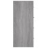 Aparador con 4 cajones gris Sonoma 60x30,5x71
