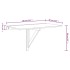 Mesa de pared plegable madera contrachapada negra 100x60x56