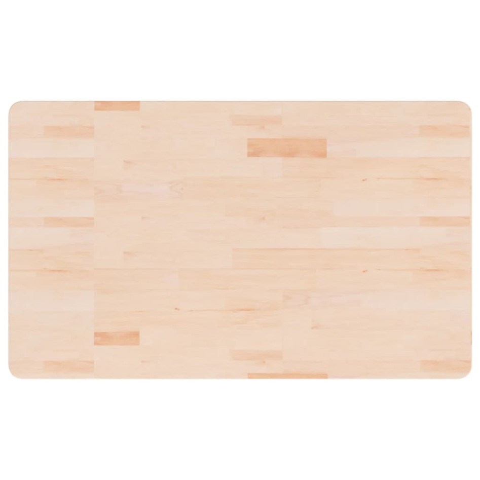 Encimera de baño madera maciza sin tratar 100x60x2,5