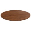 Tablero de mesa redonda madera de roble marrón oscuro Ø70x1,5cm