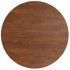 Tablero de mesa redonda madera de roble marrón oscuro