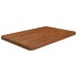 Encimera baño madera maciza tratada marrón oscuro 60x40x2,5