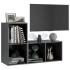 Muebles de salón 2 piezas madera de ingeniería gris