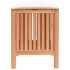 Taburete de baño madera maciza de nogal 40,5x40x52