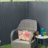 Nature Valla ocultación jardín doble cara PVC gris antracita 1,5x3