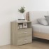 Mesita de noche roble Sonoma 50x32x60