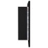 Armario espejo de baño con luz LED acrílico negro 90x12x45
