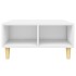Mesa de centro madera contrachapada blanco 60x60x30