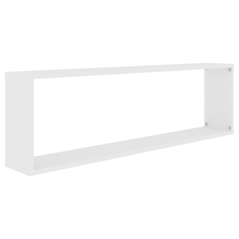 Estante cubo de pared 4 uds madera contrachapada 100x15x30