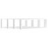 Estantes cubo de pared 4 uds contrachapado blanco 80x15x26,5