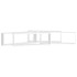 Estantes cubo de pared 4 uds contrachapado blanco 80x15x26,5