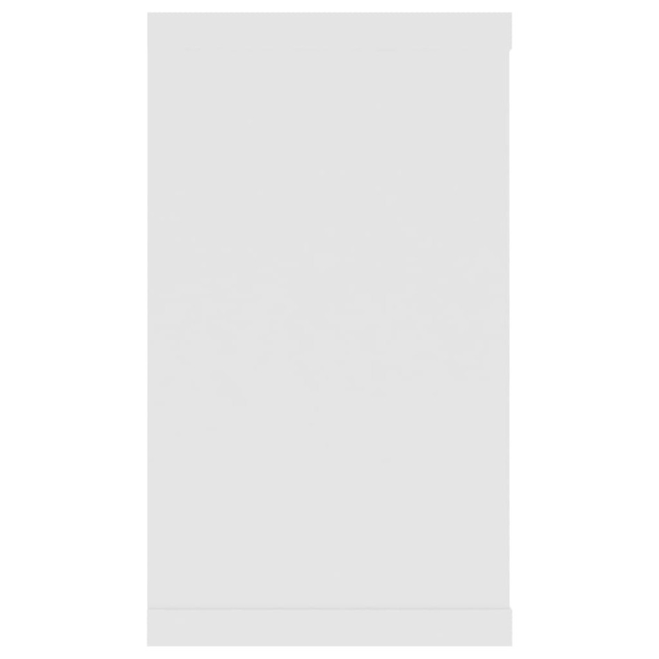 Estantes cubo de pared 4 uds contrachapado blanco 80x15x26,5