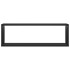 Estantes cubo de pared 6 uds contrachapado negro 80x15x26,5