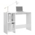 Escritorio notebook contrachapado blanco brillo 102,5x35x75